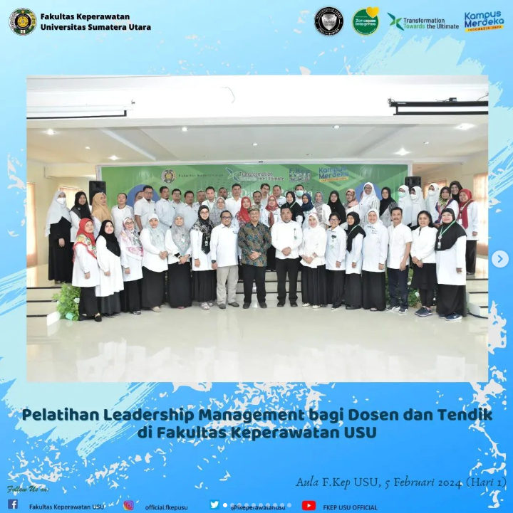Leadership Management Training for Lecturers and Educational Staff at the Faculty of Nursing, USU